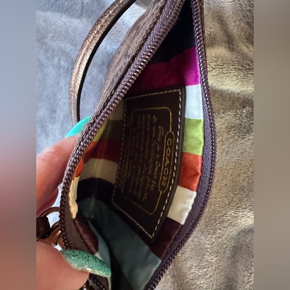 Coach Signature Tote & Matching Wristlet - Picture 7 of 10